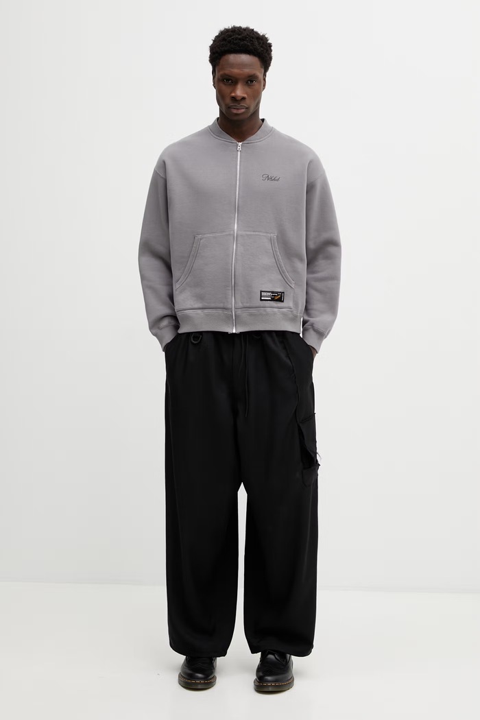 Pamučna dukserica NEIGHBORHOOD PLAIN SWEAT ZIP JACKET LS 252UWNH.CSM06 siva
