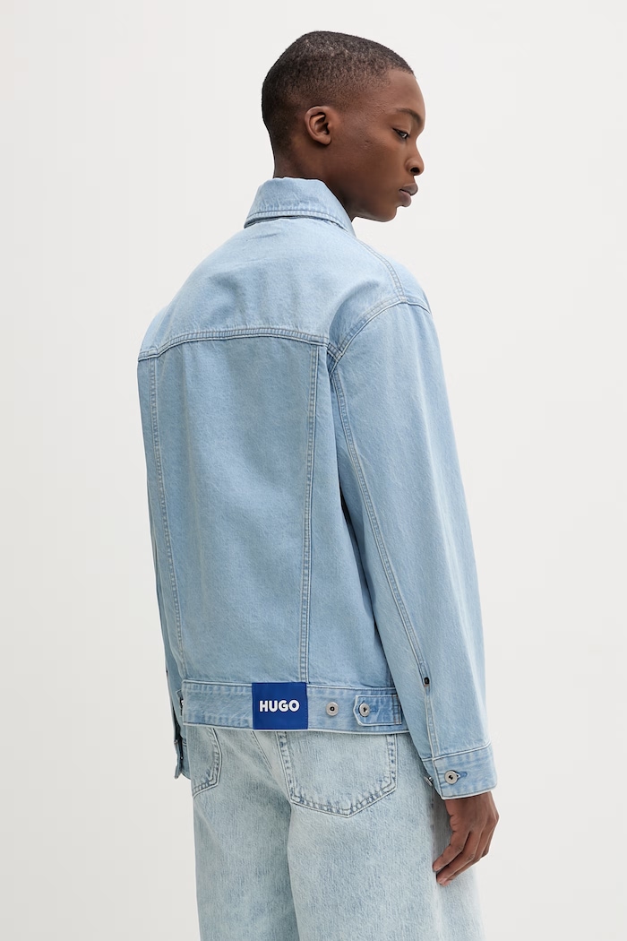 Îmbrăcăminte HUGO Blue jachetă pentru bărbați, din denim Kirkby 50555991 albastru