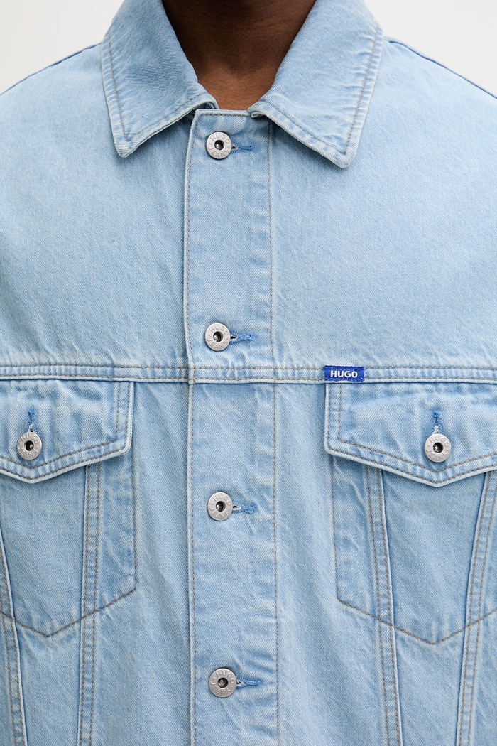 HUGO Blue jachetă pentru bărbați, din denim Kirkby 50555991 albastru
