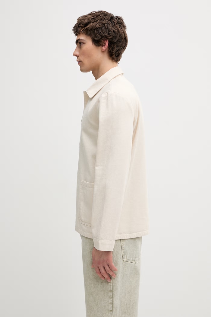 A.P.C. Veste Kerlouan Brodee kurtka przejściowa bawełniana męska COHGI.H03205 beżowy SS26
