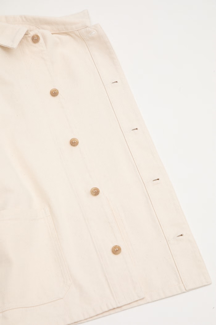 A.P.C. geacă de tranziție bărbați din bumbac Veste Kerlouan Brodee COHGI.H03205 bej