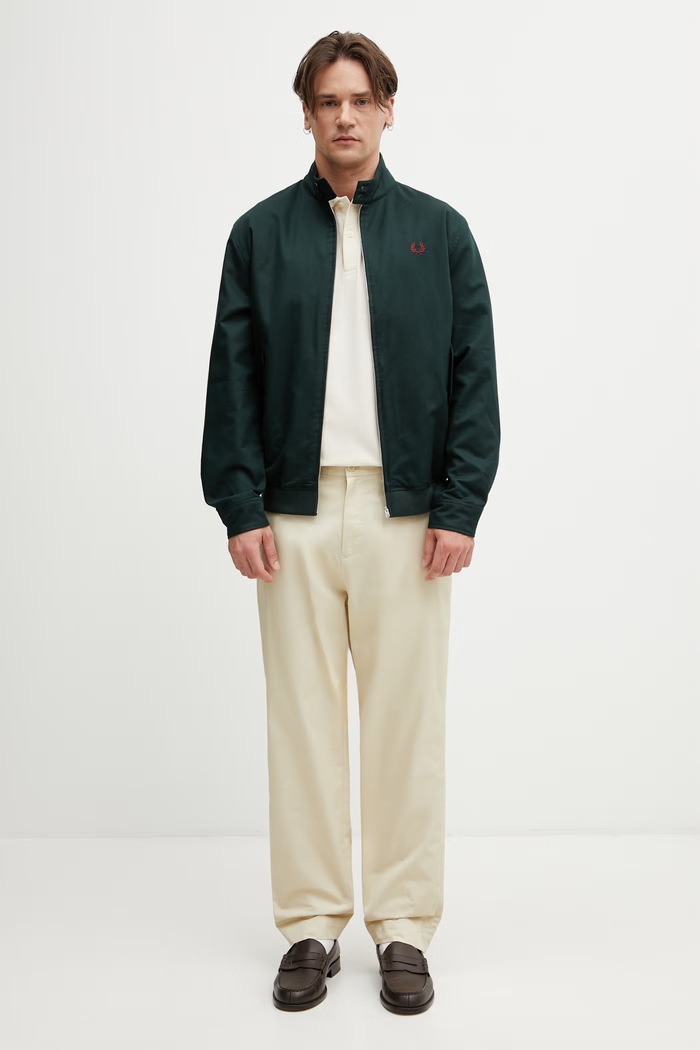 Fred Perry демисезонная куртка с хлопком для мужчин J2317