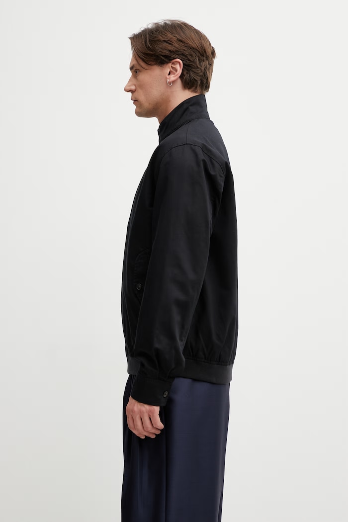 Fred Perry kurtka przejściowa męska z bawełną J2317 czarny SS26