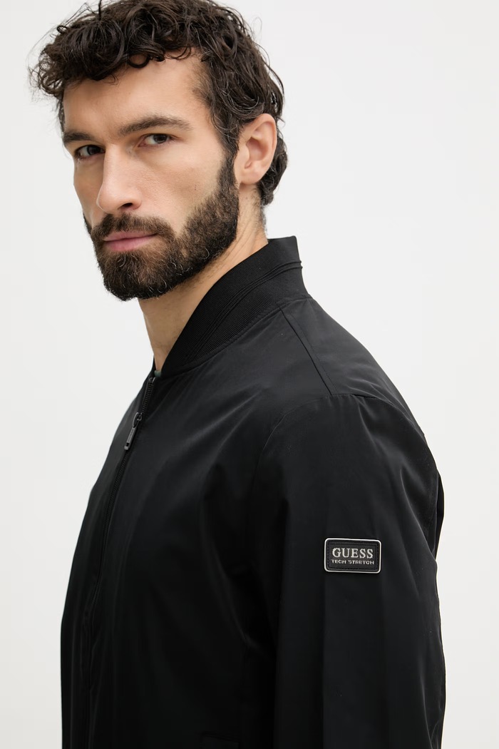 Guess bomber jakna moška črna M6RL09.WJ362