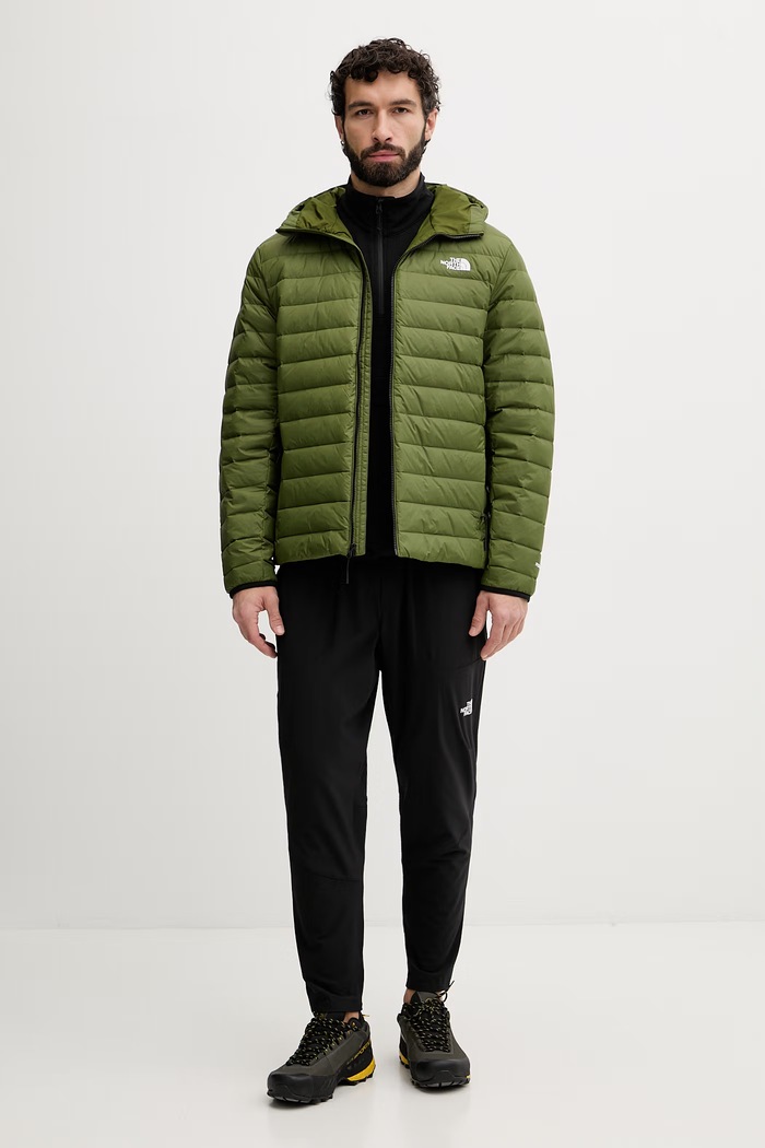 The North Face geacă petrecută pentru bărbați Classic Down NF0A8D1TBRI1 verde SS26