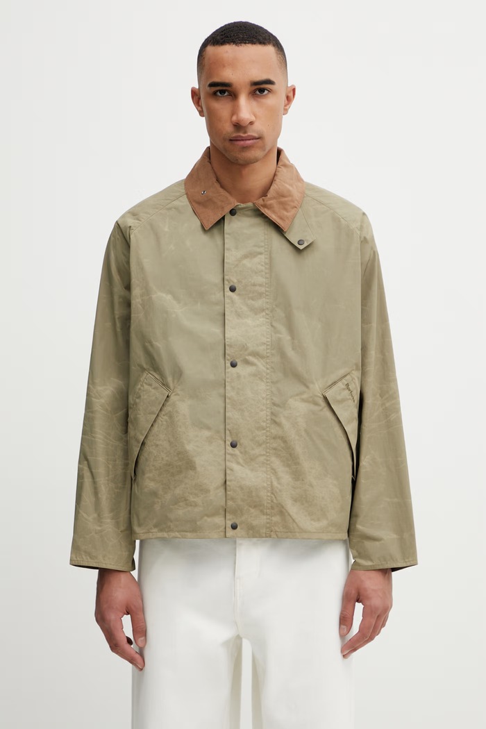 Barbour MSP0175OL31 krótka kurtka męska zielony MSP0175OL31