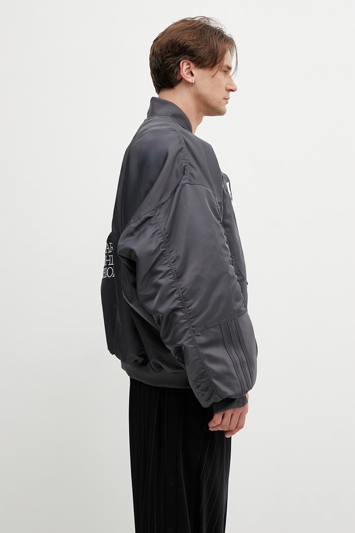 adidas Originals x Willy Chavarria яке бомбър мъжки сив KV2248