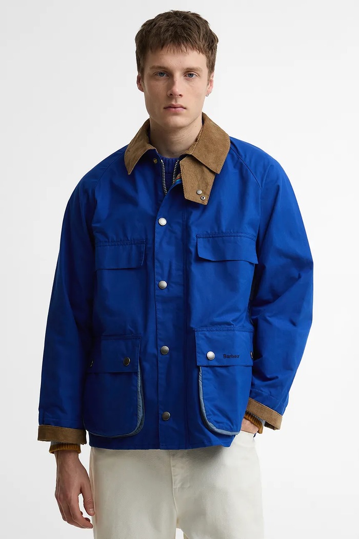 Barbour x Paul Smith Sugarlump Bedale bunda bavlněná pánská námořnická modř MCA1126BL51