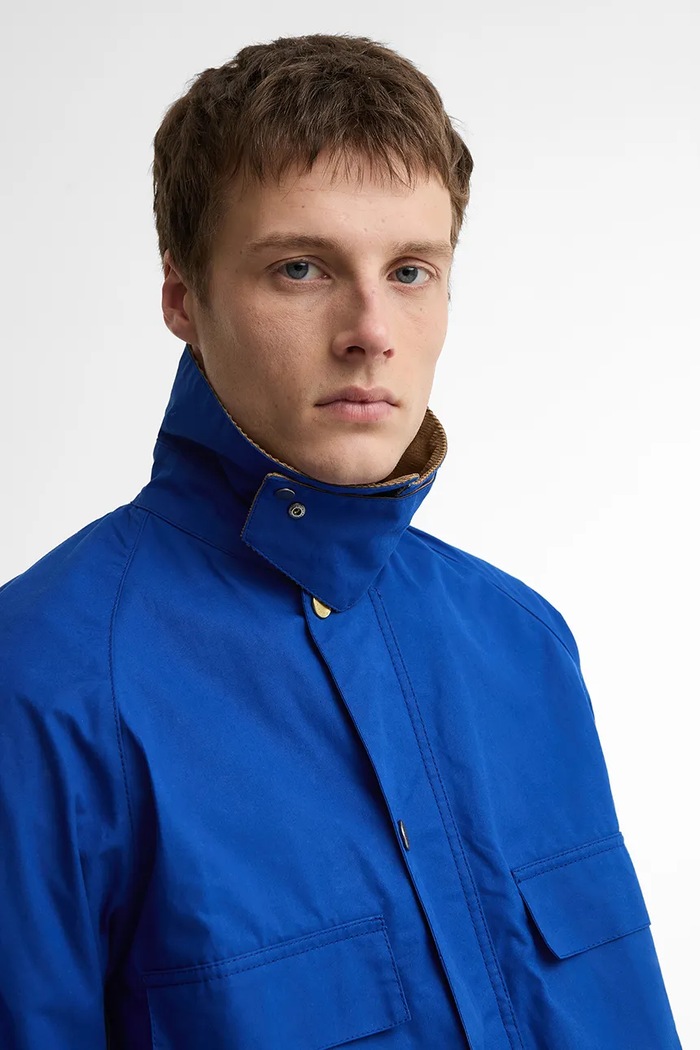 Barbour x Paul Smith Sugarlump Bedale bunda bavlněná pánská námořnická modř MCA1126BL51