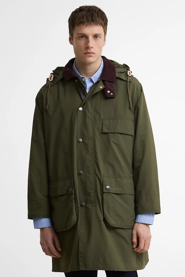 Barbour x Paul Smith Casual parka pánská zelená MCA1127OL52