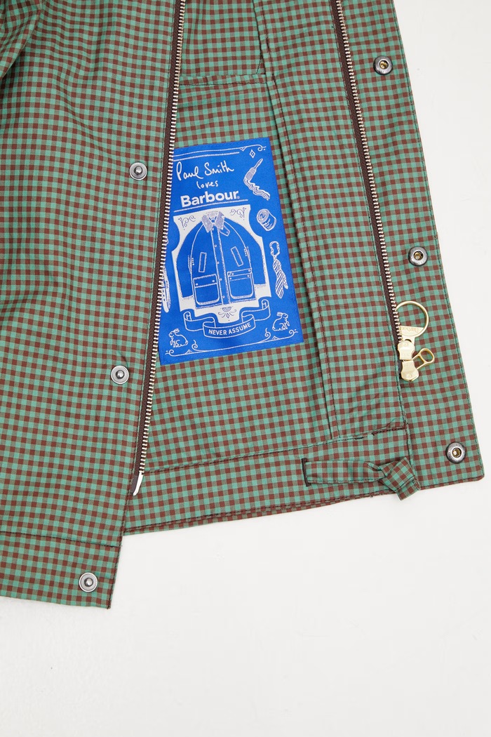 Barbour x Paul Smith Transport куртка из хлопка для мужчин MCA1128GN52 зелёный
