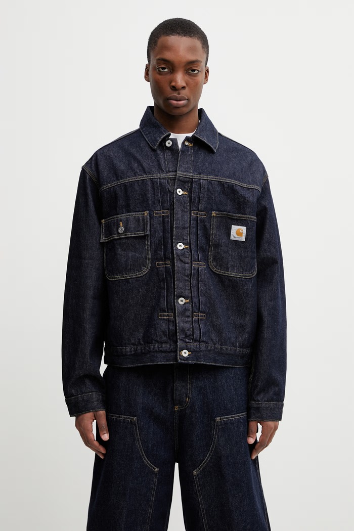 Carhartt WIP Belmar Jacket τζιν μπουφάν Ανδρικό σκούρο μπλε I036586.102