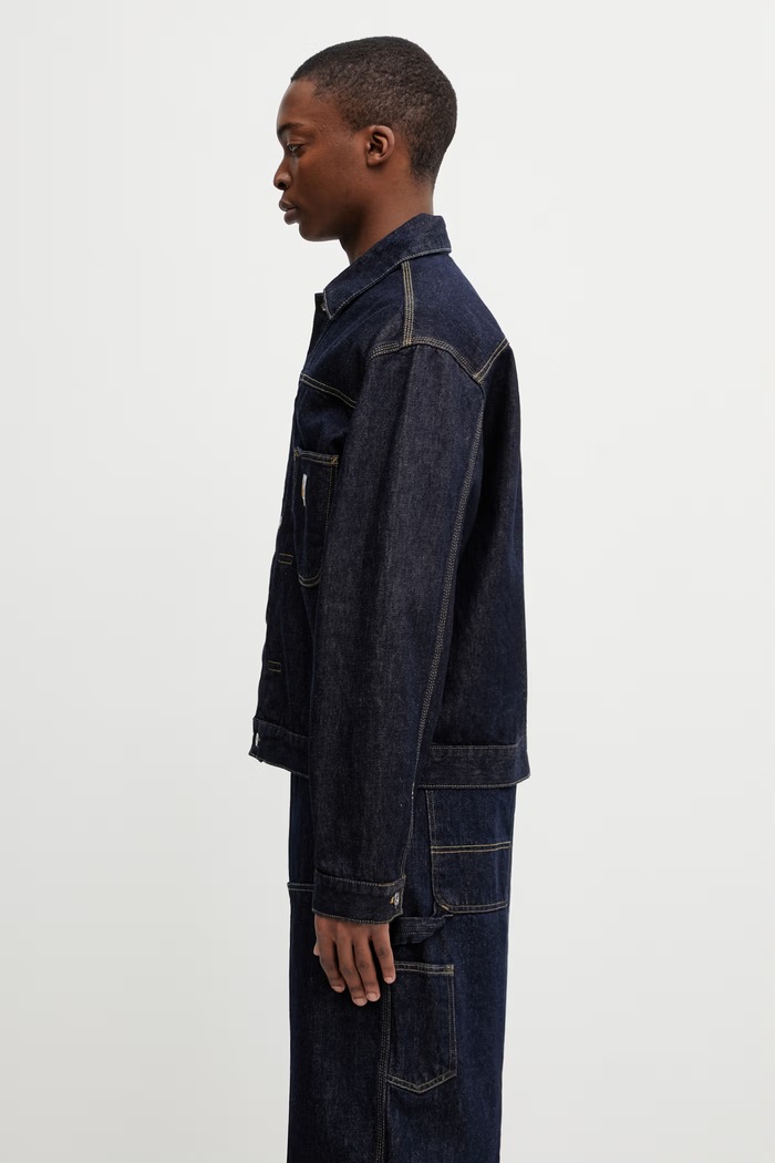 Carhartt WIP Belmar Jacket τζιν μπουφάν Ανδρικό I036586.102 σκούρο μπλε SS26