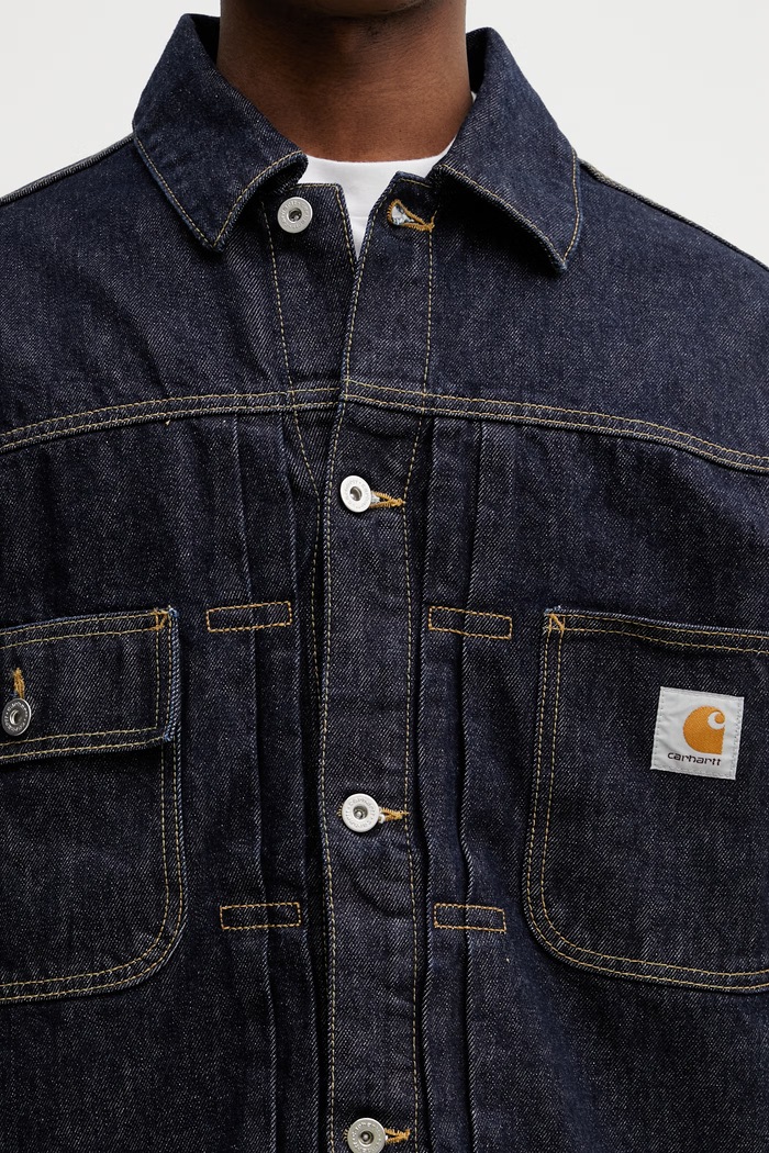Carhartt WIP Belmar Jacket τζιν μπουφάν Ανδρικό σκούρο μπλε I036586.102