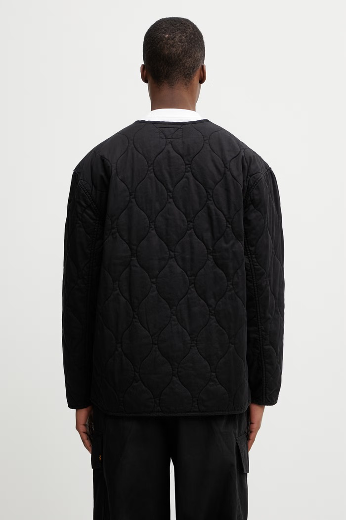 Îmbrăcăminte Carhartt WIP Skyton Liner geacă petrecută de bumbac pentru bărbați I036965.89XX negru