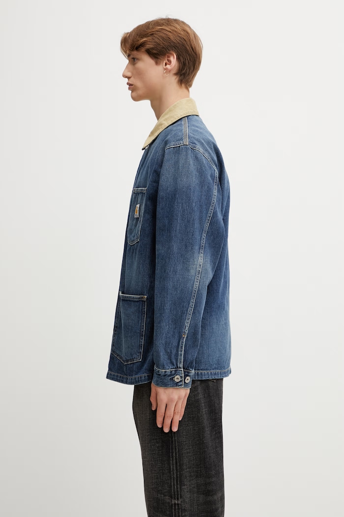 Carhartt WIP Warren Chore Coat kurtka jeansowa męska I036592.2XN4L niebieski SS26