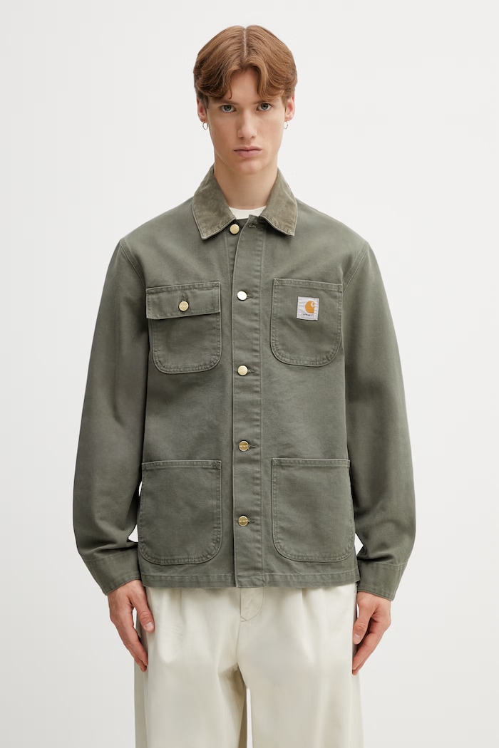 Carhartt WIP Michigan Coat kurtka bawełniana męska zielony I034787.3MA4O