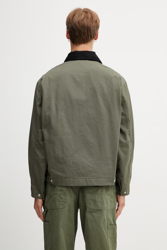 Îmbrăcăminte Carhartt WIP OG Detroit Jacket geacă de tranziție din bumbac pentru bărbați I036489.3OL02 verde