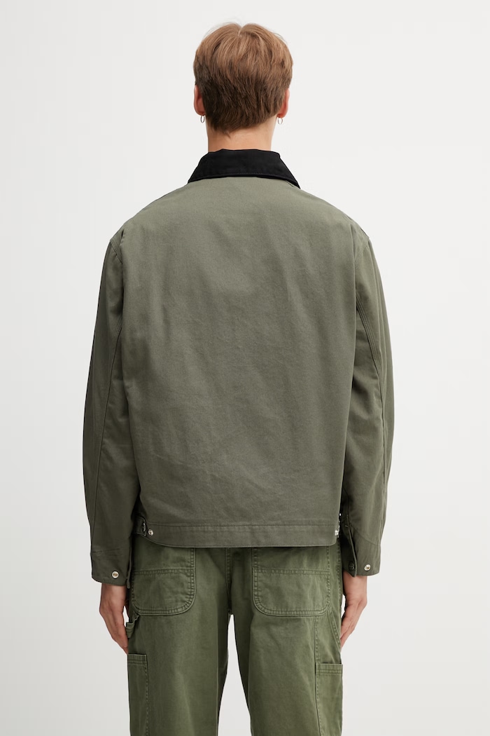 Îmbrăcăminte Carhartt WIP OG Detroit Jacket geacă de tranziție din bumbac pentru bărbați I036489.3OL02 verde