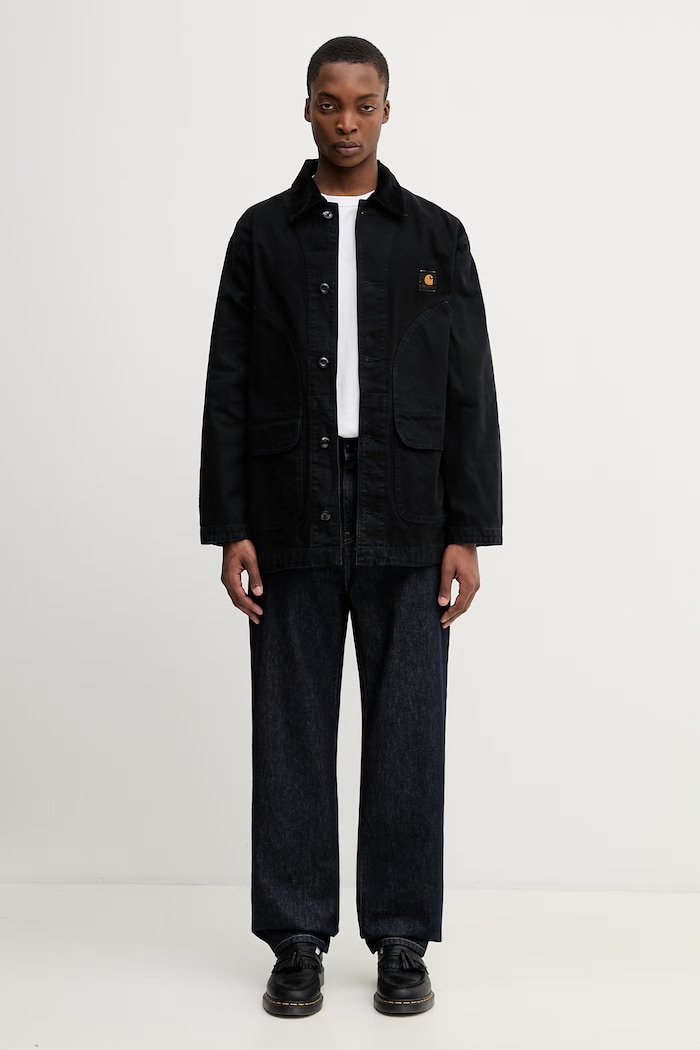 Carhartt WIP Prescott Coat kurtka przejściowa bawełniana męska I036983.00EGD czarny