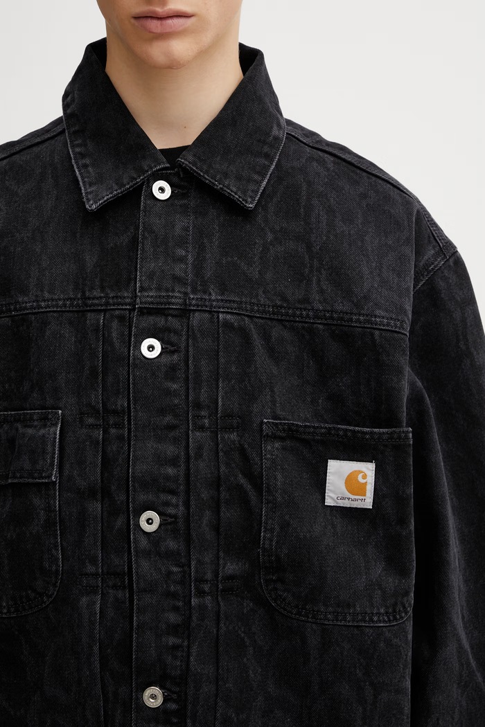 Carhartt WIP Belmar Jacket jachetă din denim pentru bărbați negru I036586.3R260