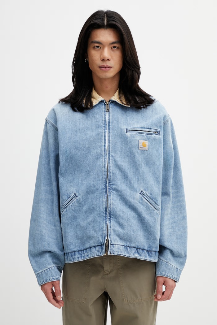 Carhartt WIP OG Detroit Jacket přechodová bunda džínová pánská modrá I036593.2XNUR