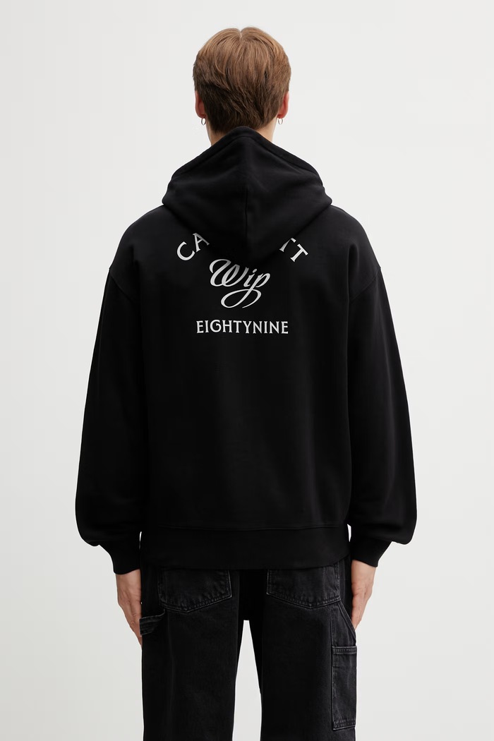 Clothing Carhartt WIP Hooded Eightynine Sweat Jacket zip-up sweatshirt cotton Men's I036373.89XX black