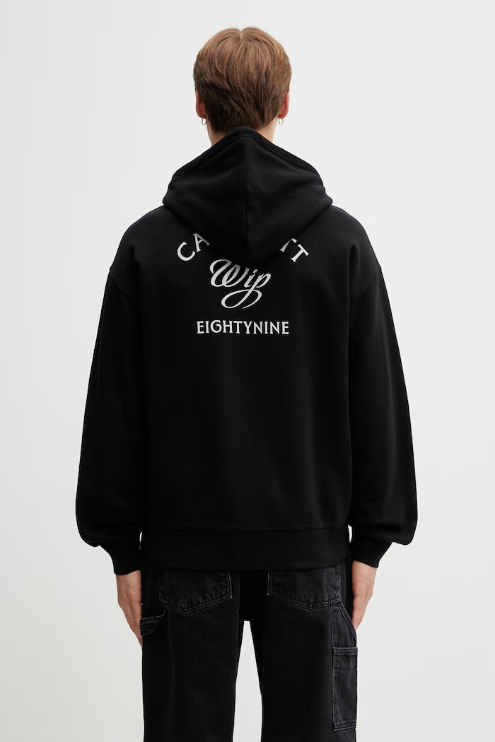 Clothing Carhartt WIP Hooded Eightynine Sweat Jacket zip-up sweatshirt cotton Men's I036373.89XX black