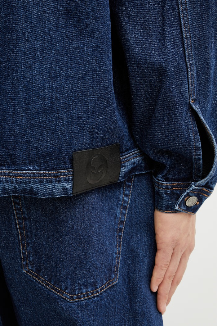 No Problemo Nayoko Heavyweight μπουφάν ντένιμ Ανδρικό NP7020305 μπλε