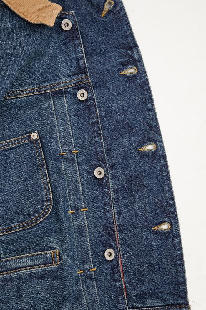 Human Made MENS WOVEN JACKET kurtka jeansowa męska HM31JK018 niebieski