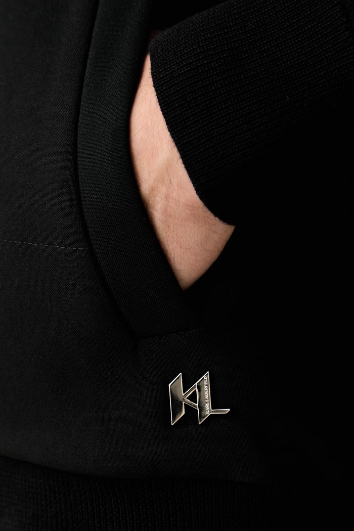 Karl Lagerfeld bunda pánska s bavlnou 561398.655030 čierna