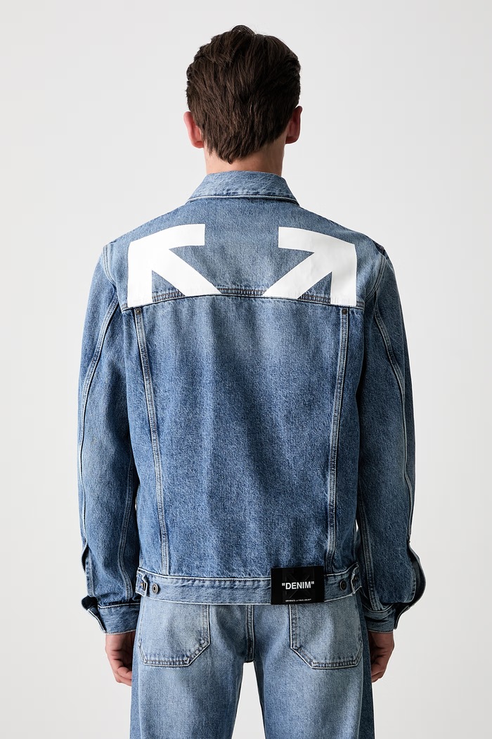 Одяг Off-White Half Arrow куртка джинсова чоловіча 44MYE09QS26D002400 блакитний