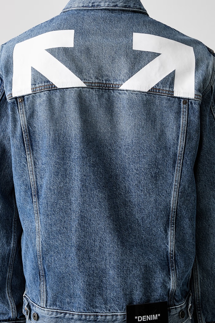 Off-White Half Arrow куртка джинсова чоловіча 44MYE09QS26D002400 блакитний