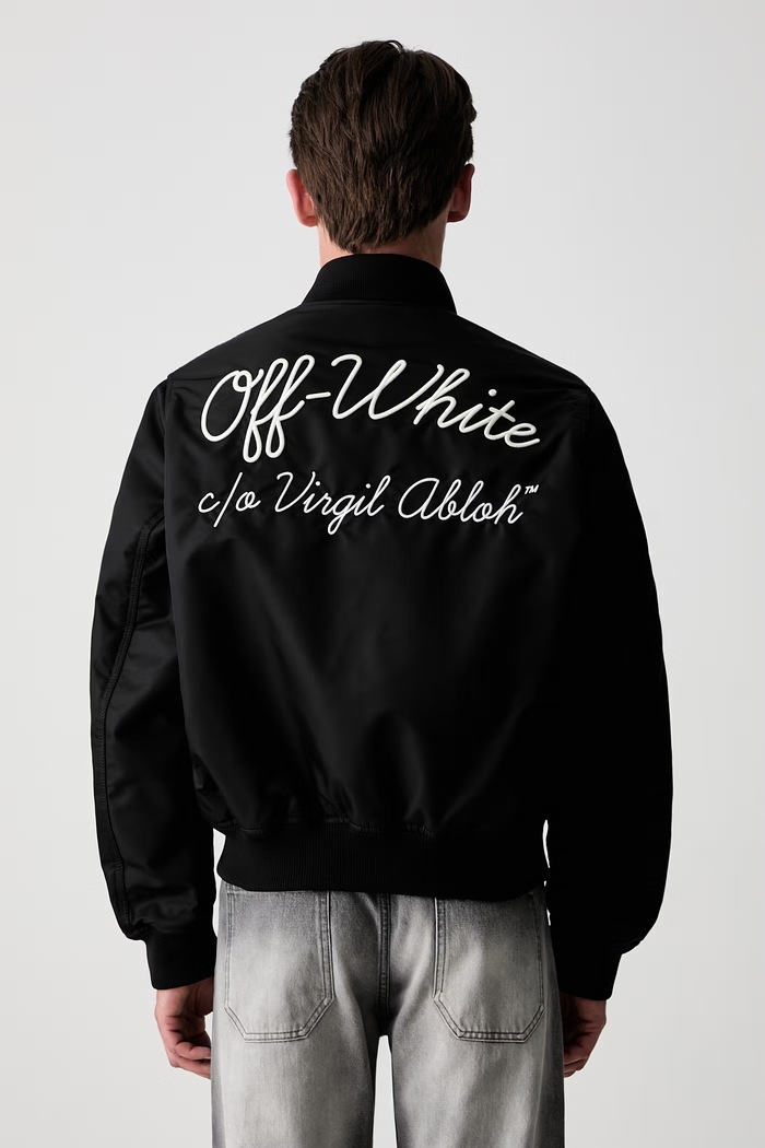 Off-White Script bomber pánský černá 44MEH05EC9F0021001