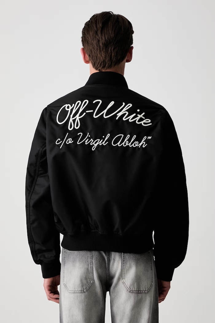 Off-White Script bomber pánský černá 44MEH05EC9F0021001