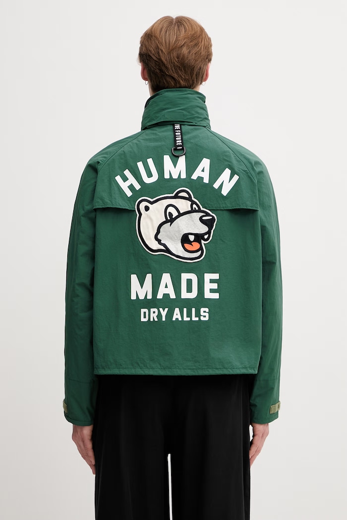 Human Made kurtka przejściowa męska HM31JK016 zielony