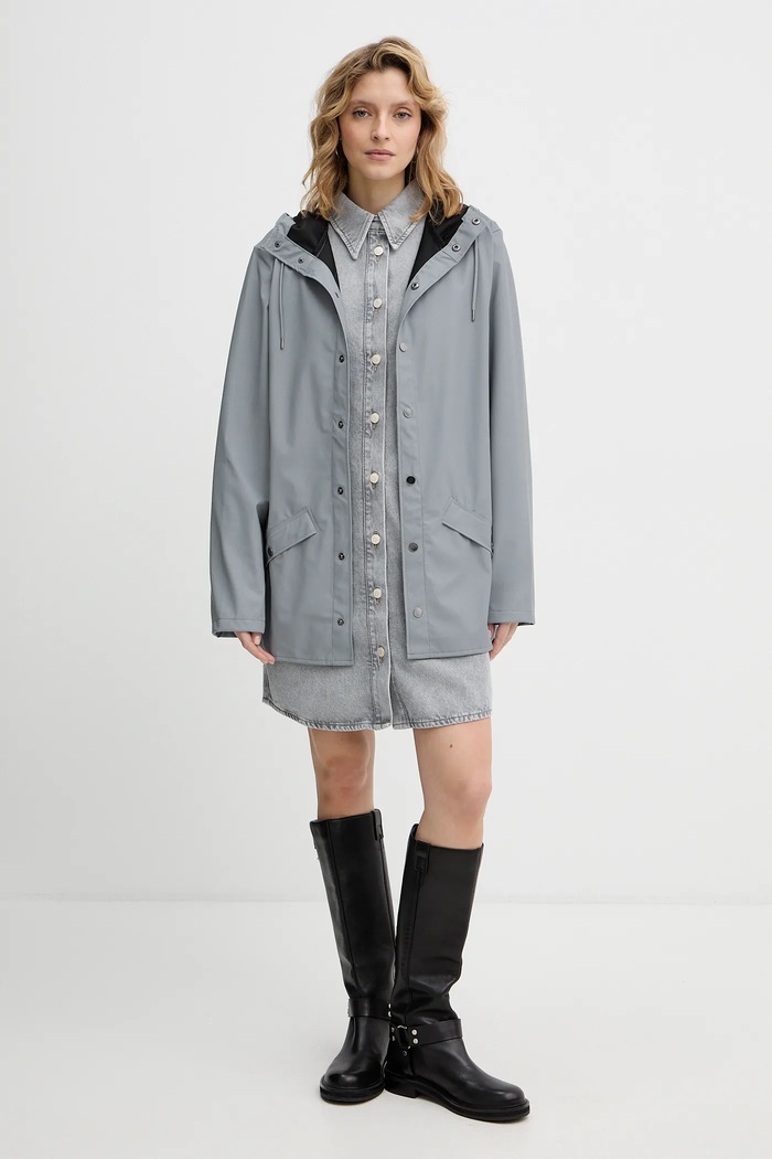 Ρούχα Μπουφάν Rains 12010 Jacket W3 12010.147 γκρί