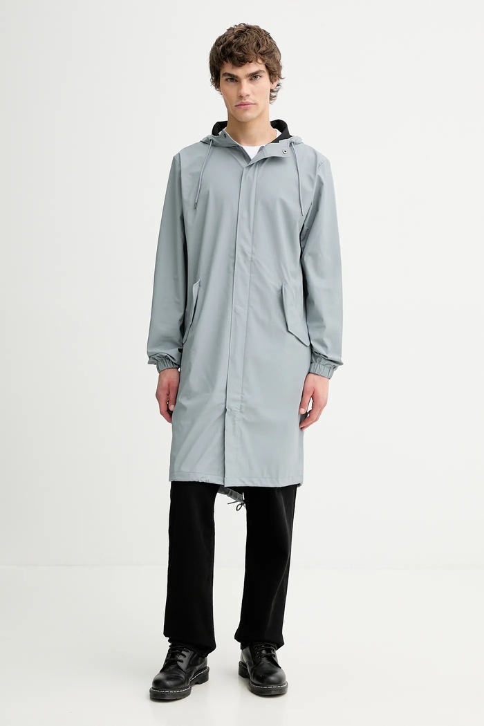 Μπουφάν Rains 18140 Fishtail Parka W3 18140.147 γκρί SS26