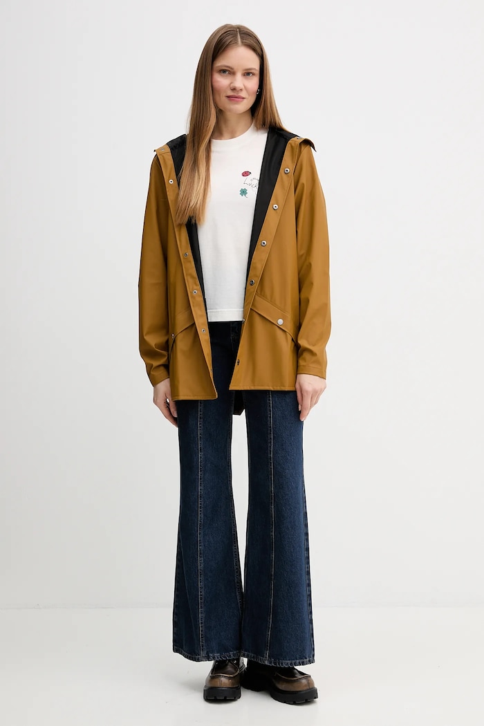 Ρούχα Αδιάβροχο μπουφάν Rains 12010 Jacket W3 12010.144 κίτρινο