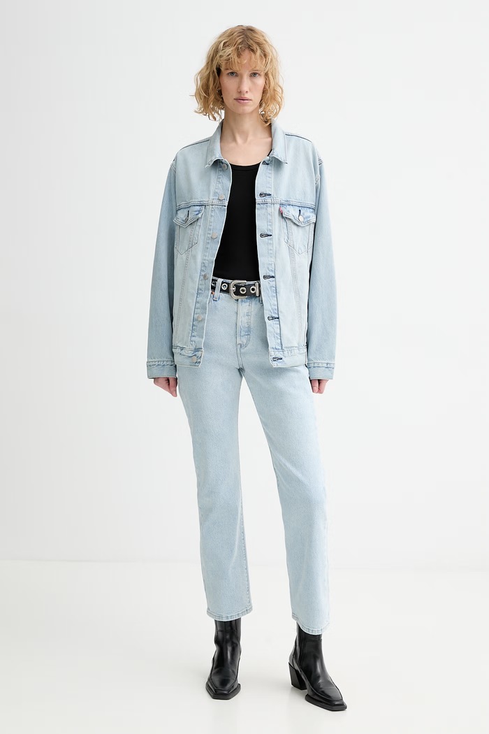 Îmbrăcăminte Levi's geacă jeans RELAXED FIT A5782.0112 albastru