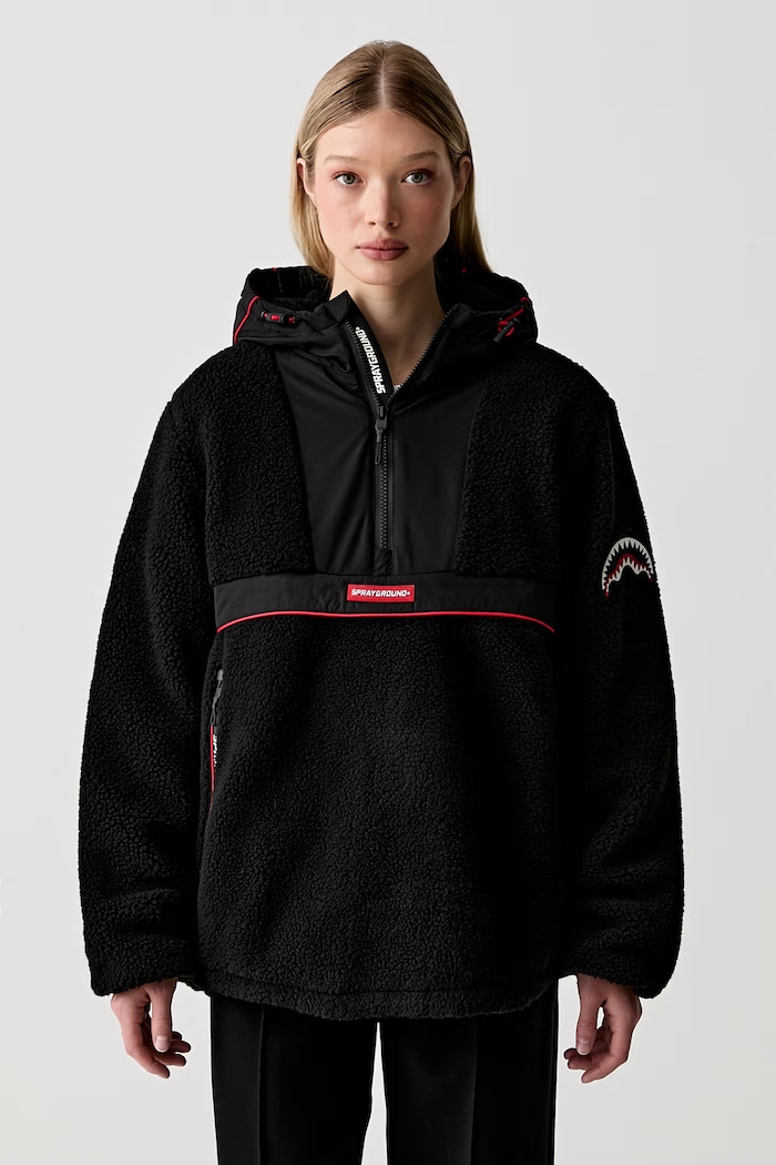 Sprayground plášť flísový SP137D čierna SS26