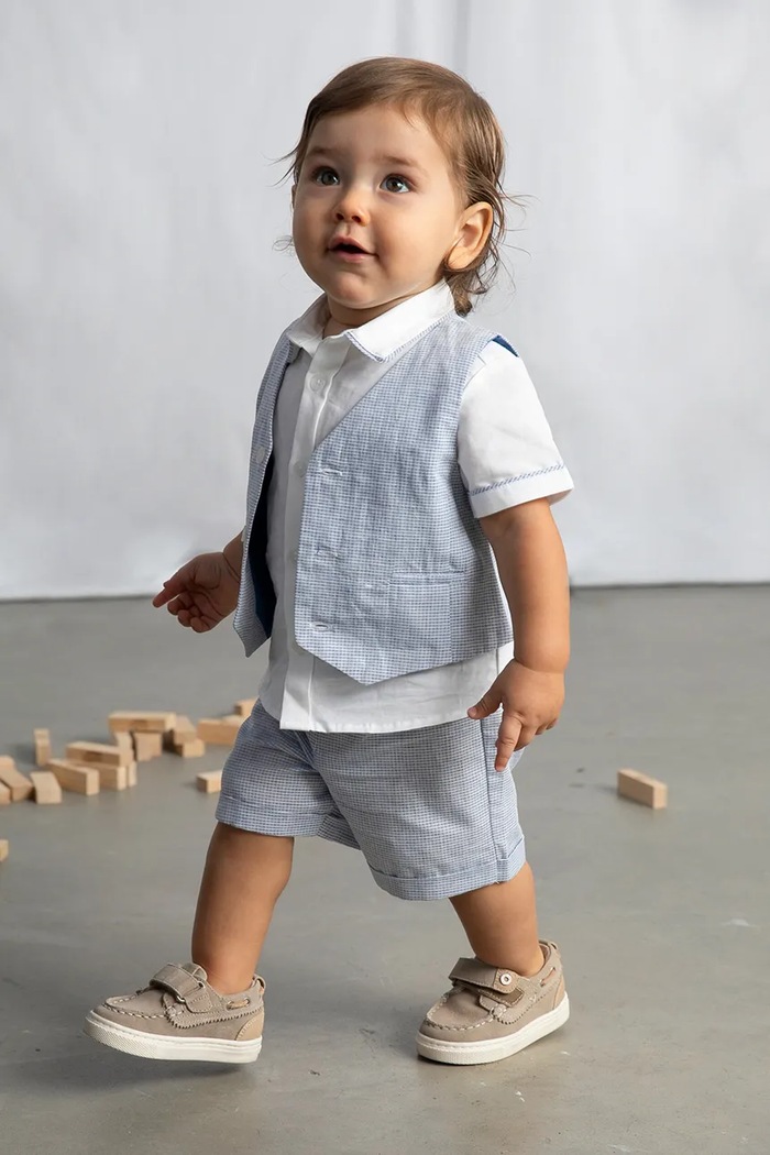 Дитячий жилет з домішкою льону Mayoral 1312.3A.Baby.PPY2