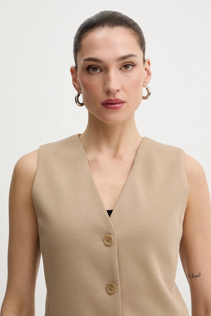 Weekend Max Mara kamizelka POGGIO beżowy 2615911021600