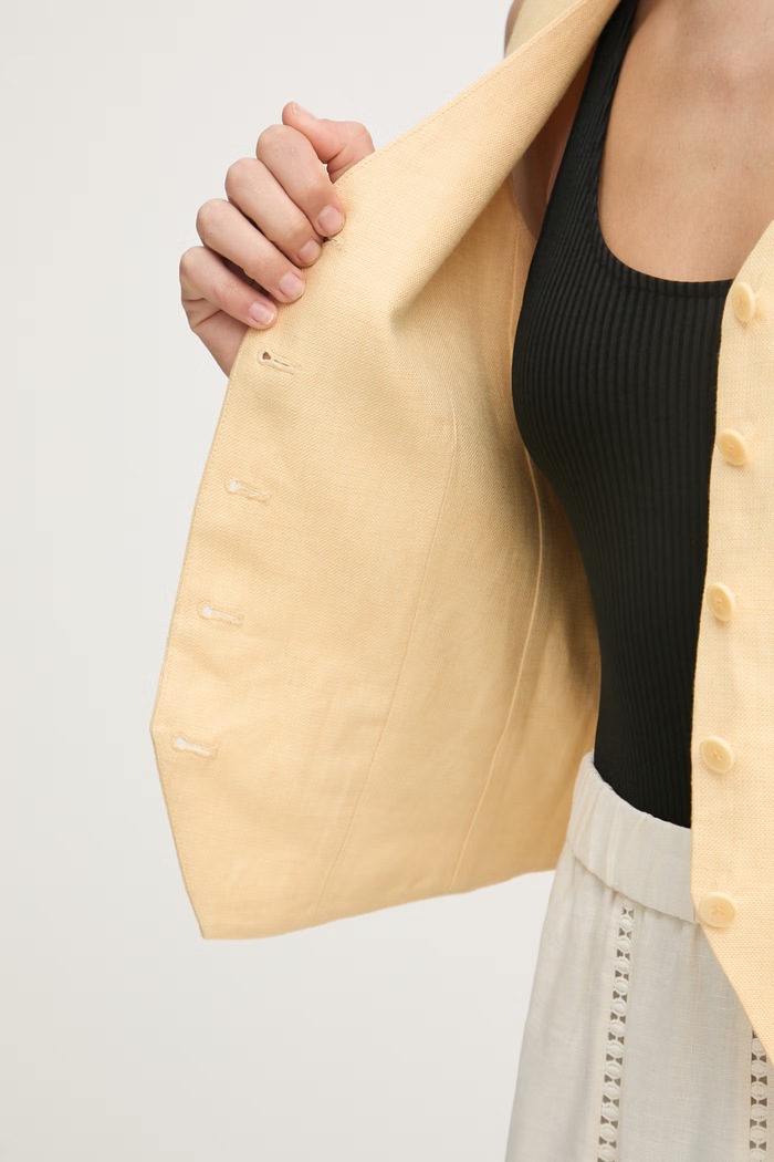 Weekend Max Mara vestă cu un singur rând de nasturi pentru femei 2615151012600