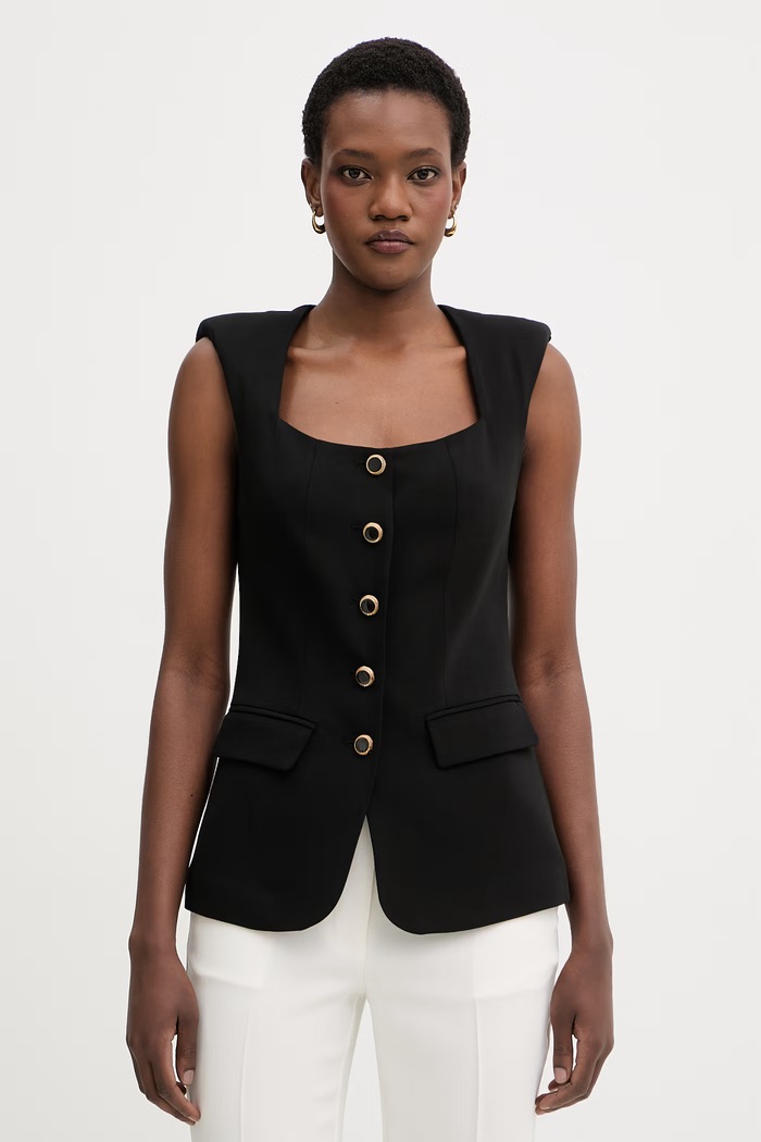 Marciano by Guess kamizelka damska z wiskozą GRETHA czarny G6GN09.W1864
