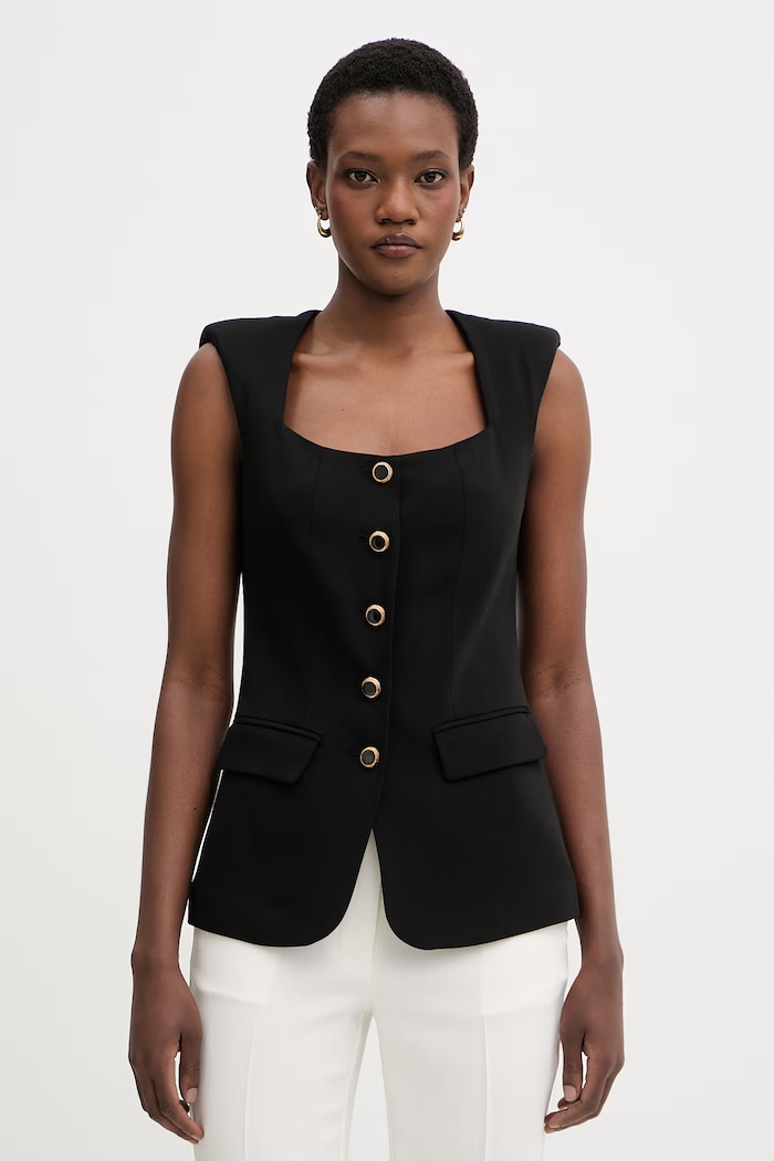 Marciano by Guess kamizelka damska z wiskozą GRETHA czarny G6GN09.W1864