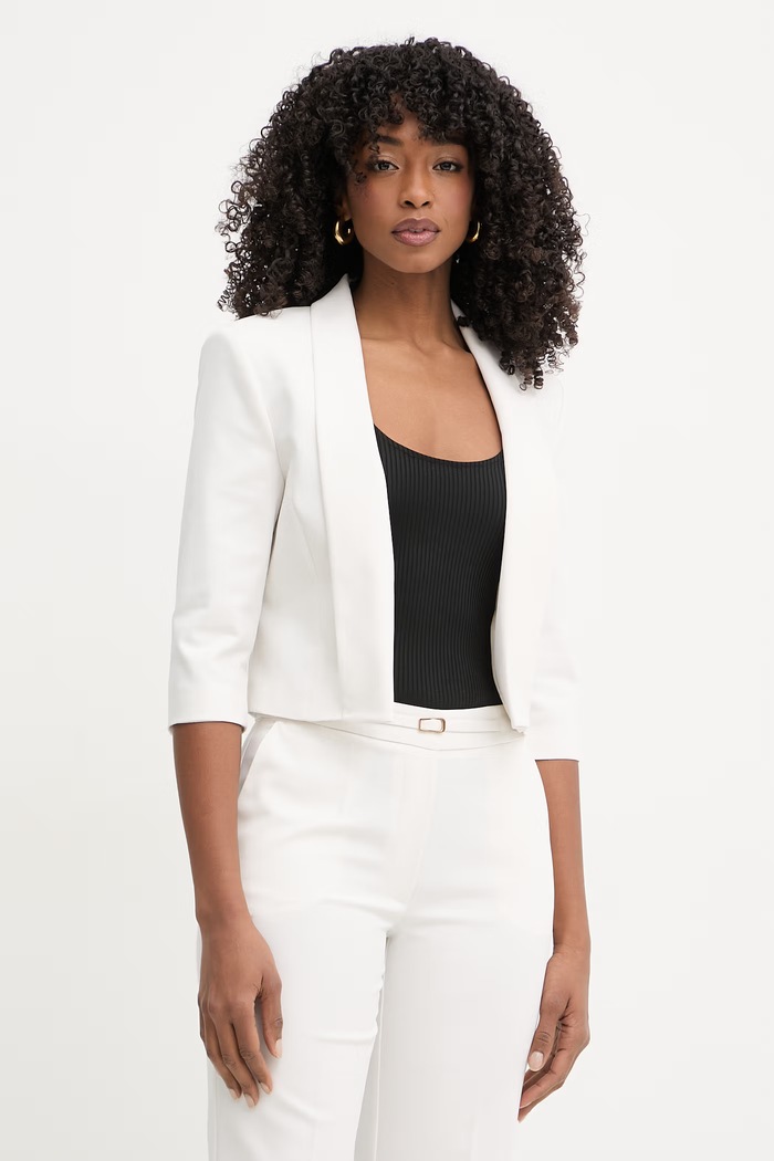 Marciano by Guess marynarka damska z bawełną SUNNY biały G6GN13.W1899
