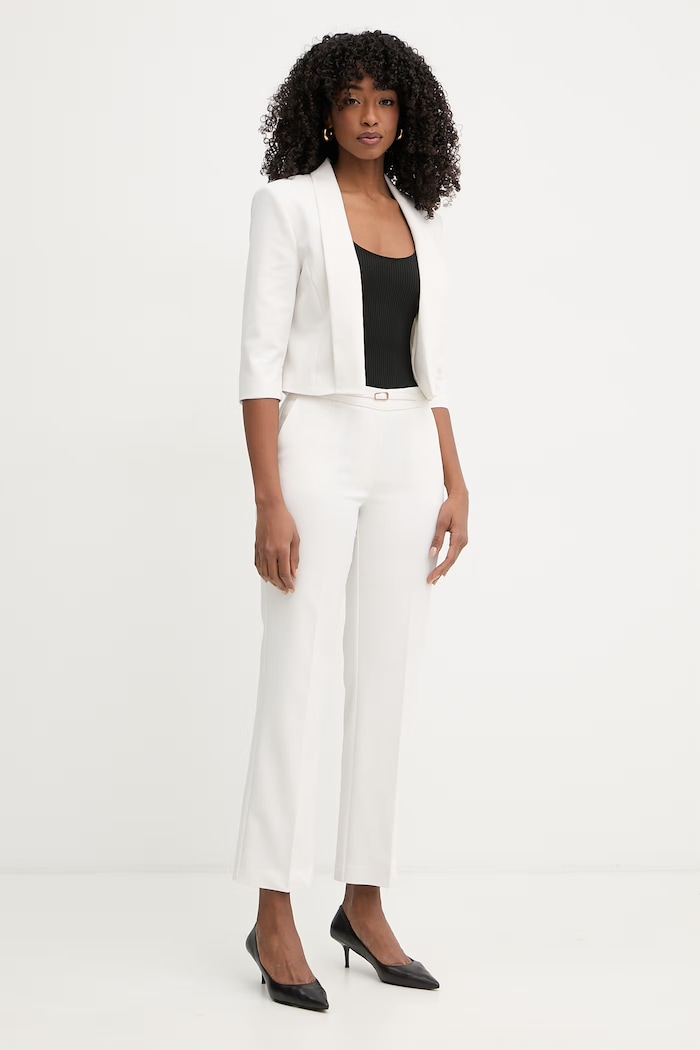 Marciano by Guess marynarka damska z bawełną SUNNY G6GN13.W1899 biały SS26