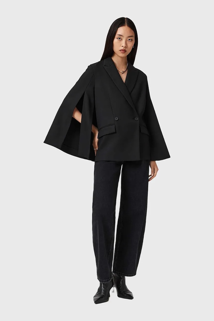 AllSaints marynarka W050QD czarny