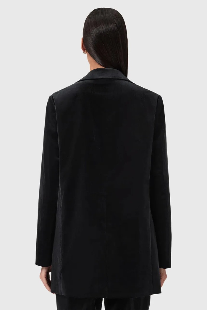 AllSaints marynarka welurowa W064QD czarny SS26